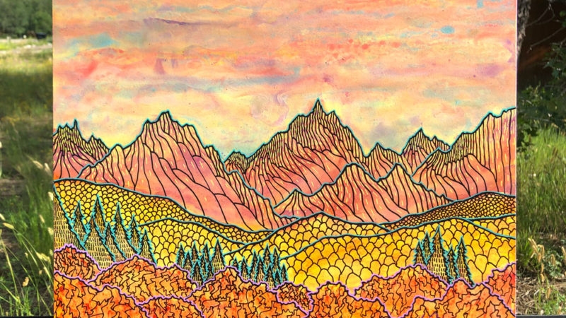 Autumn Mountain Vista Paintings