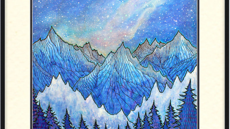 Pre-Sale for Celestial Mountain Night Print