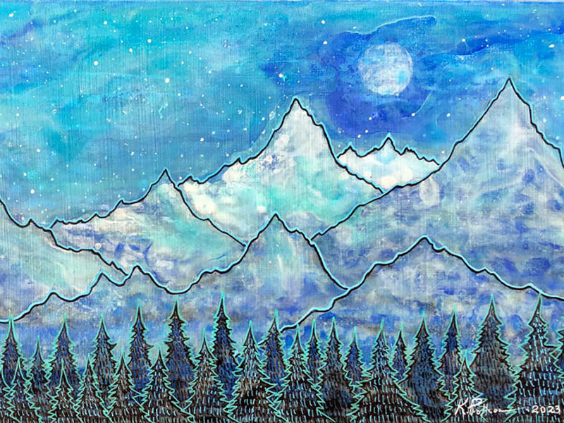 Northern Rocky Mountain Night I