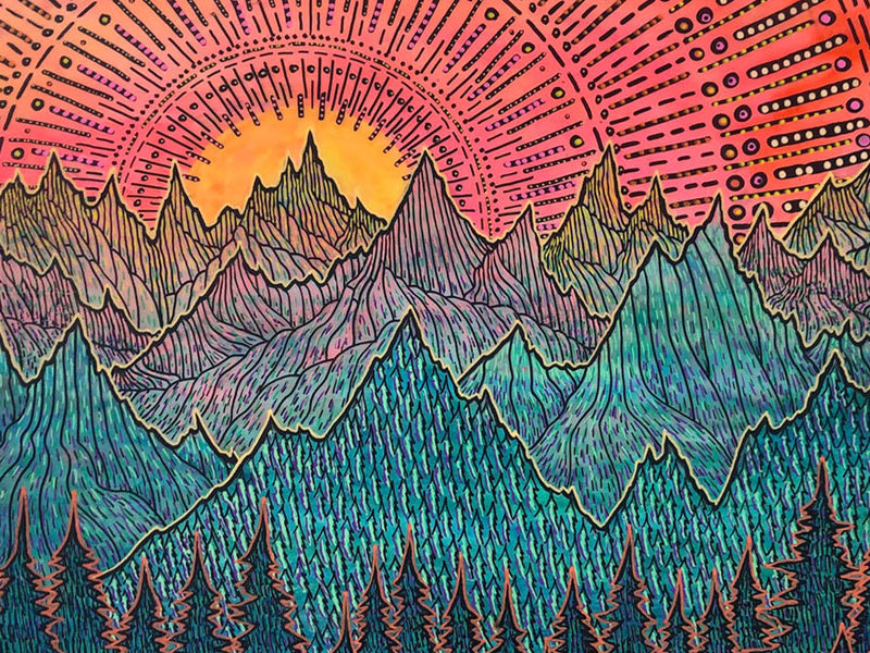 Beaming Mountain Sunrise III