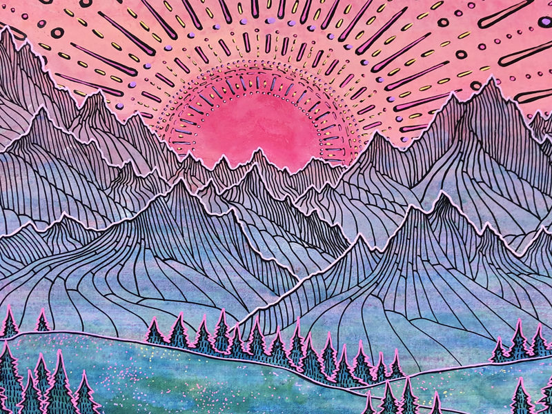 Beaming Mountain Sunrise IV