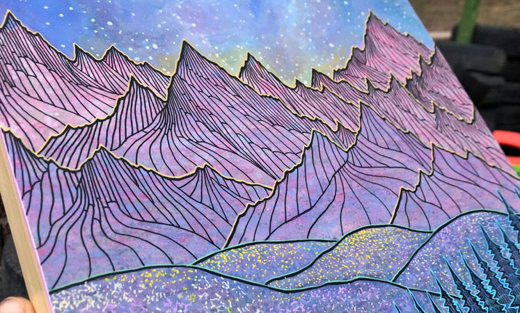 Starry Night Above the Rockies II