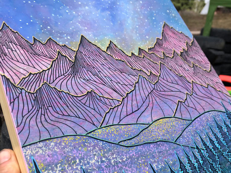 Starry Night Above the Rockies II