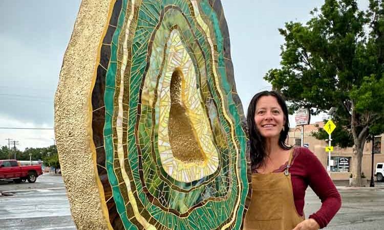 Agate Sculpture Installation for the 2025 Alamosa ArtScape