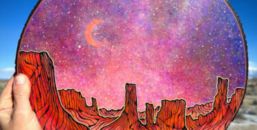 The Las Set of Wood Slice Paintings